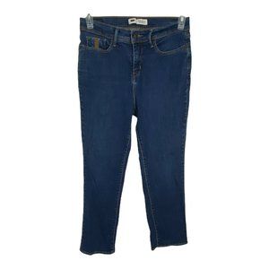 Levis 512 Womens Jeans Size 30x27 Straight Leg Dark Wash Perfectly Slimming